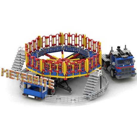 MOC - 80218 Freizeitpark Round - Up Klemmbausteine - LesDiy - Klemmbausteine