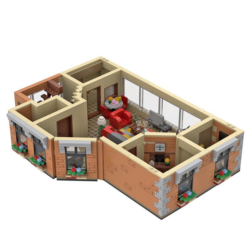 MOC - 80890 HIMYM Wohnung Klemmbausteine - LesDiy - Klemmbausteine
