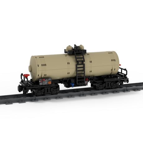 MOC - 81220 Four - Axle Oil Tanker Zug Klemmbausteine - LesDiy - Klemmbausteine