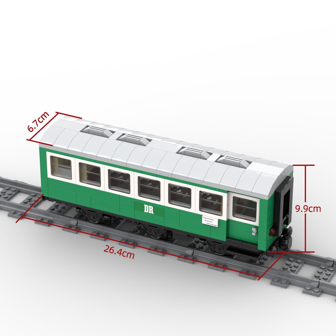 MOC - 81650 Modeled Compartment Zug Klemmbausteine - LesDiy - Klemmbausteine