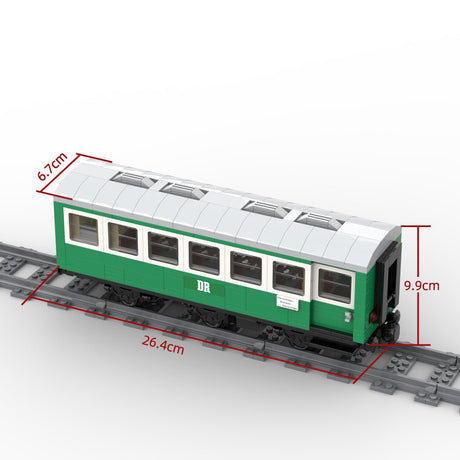 MOC - 81650 Modeled Compartment Zug Klemmbausteine - LesDiy - Klemmbausteine