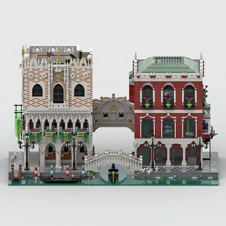 MOC - 84806 Venice Palaces and Bridges Klemmbausteine - LesDiy - Klemmbausteine