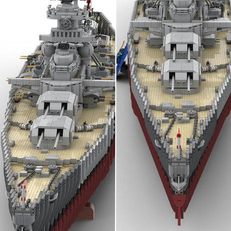 MOC - 84840 Bismarck - Kreuzer - Schlachtschiff Klemmbausteine - LesDiy - Klemmbausteine