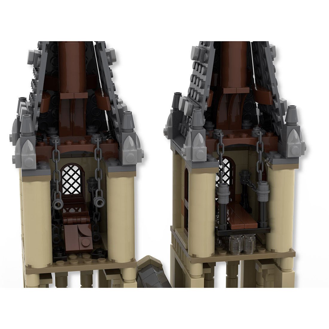 MOC - 87567 Magic Movie Scene Glockenturm Klemmbausteine - LesDiy - Klemmbausteine