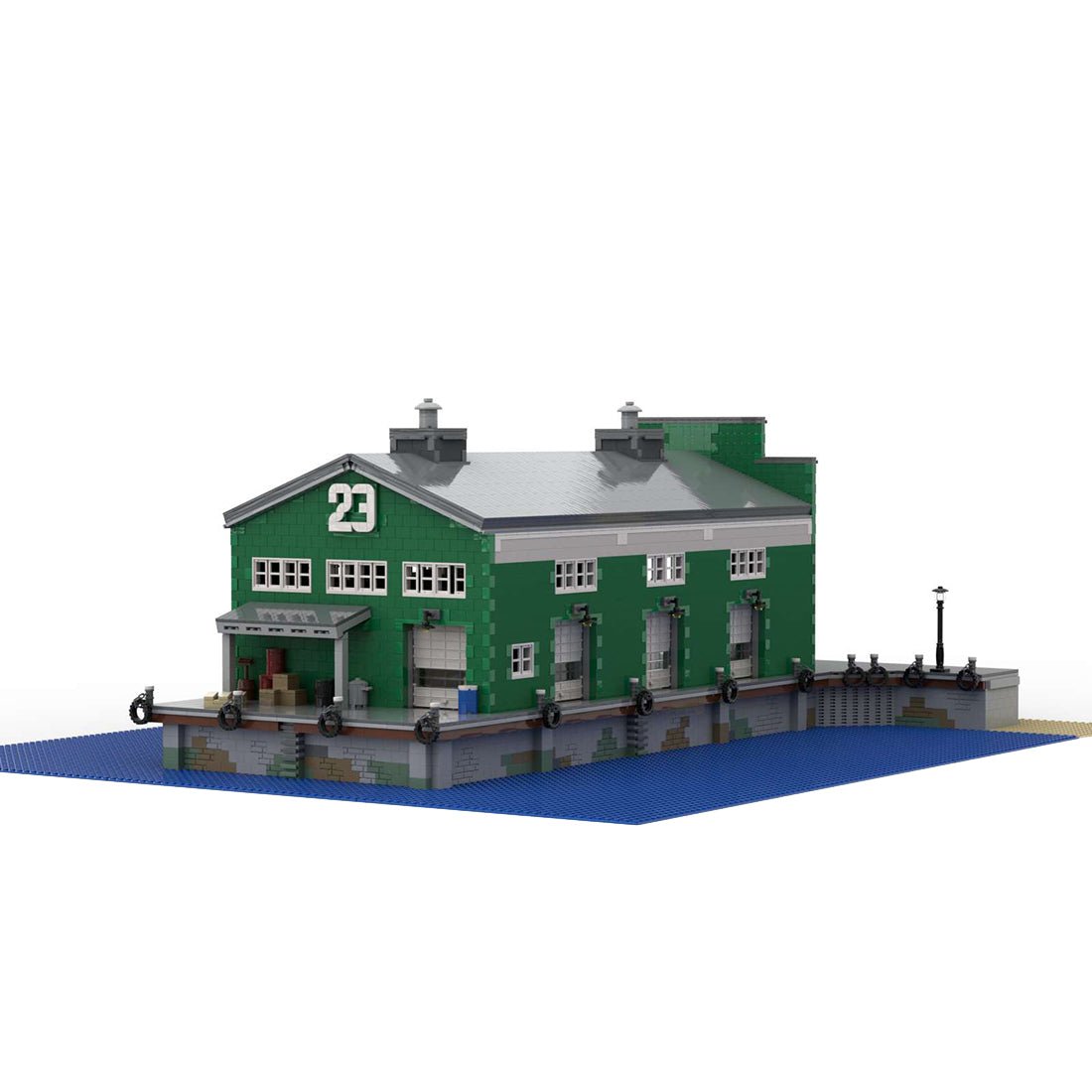 MOC - 87641 1/40 Pier 23 Zugszene Klemmbausteine - LesDiy - Klemmbausteine