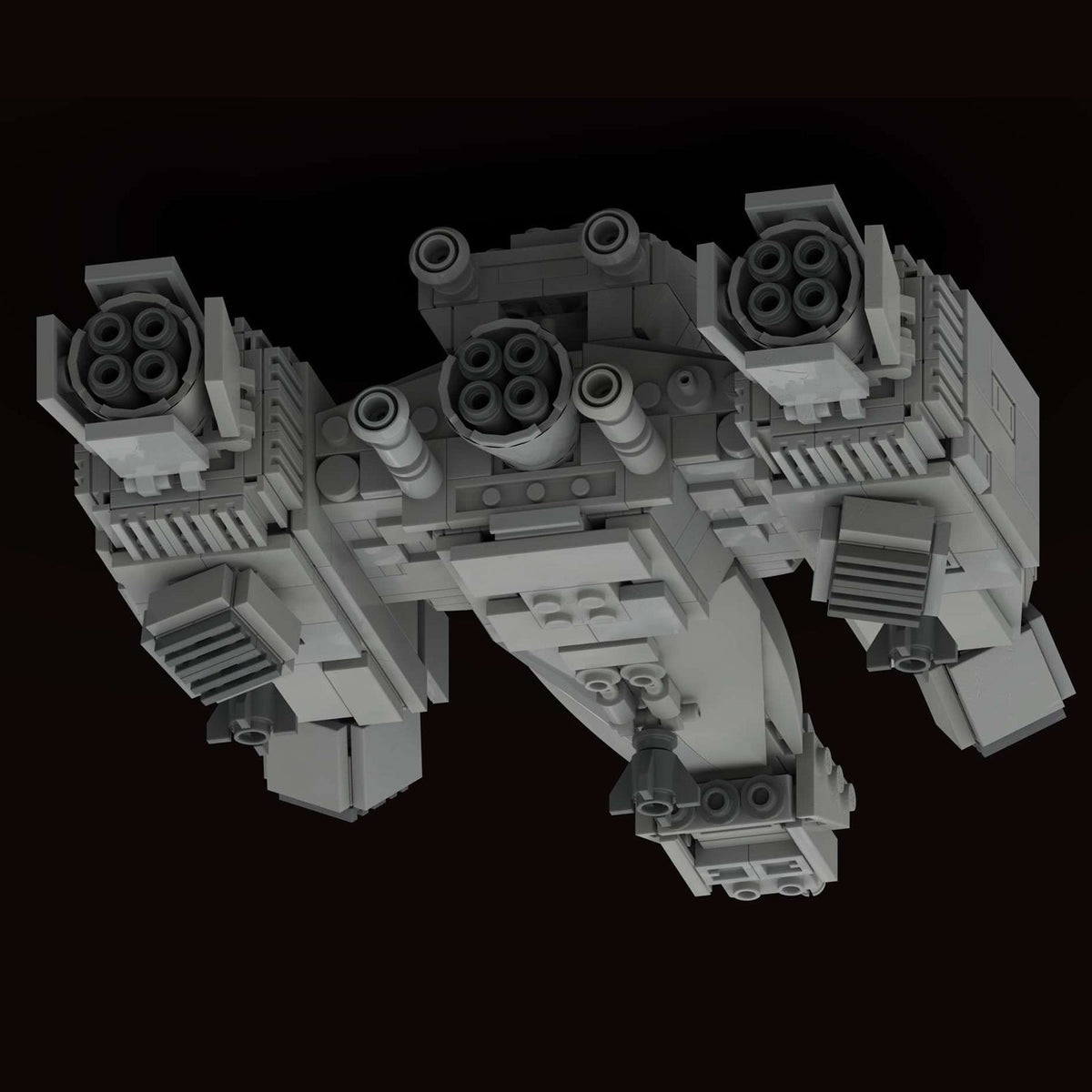 MOC - 90493 USCSS Nostromo - midi - scale Raumschiff Klemmbausteine - LesDiy - Klemmbausteine