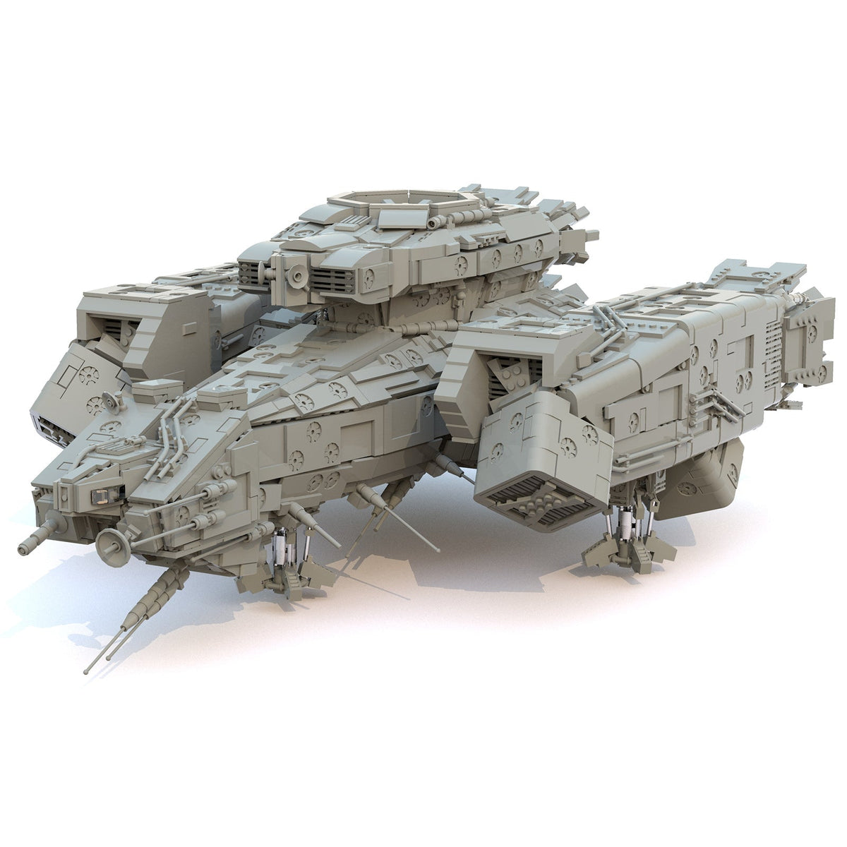 MOC - 92753 USCSS NOSTROMO 9803 - New Upload Raumschiff Klemmbausteine - LesDiy - Klemmbausteine