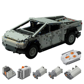 MOC - 94675 Technology Series Dynamic Version Grey Cybertruck - LesDiy - Klemmbausteine