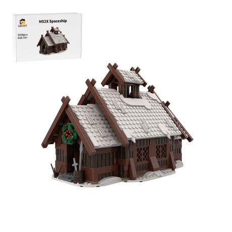 MOC - 96080 Winter Viking Mead Hall Klemmbausteine - LesDiy - Klemmbausteine