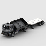 MOC - 97465 LKW LPS - 1418 Dreiseitiger Kipper - Anhängerkran Klemmbausteine - LesDiy - Klemmbausteine