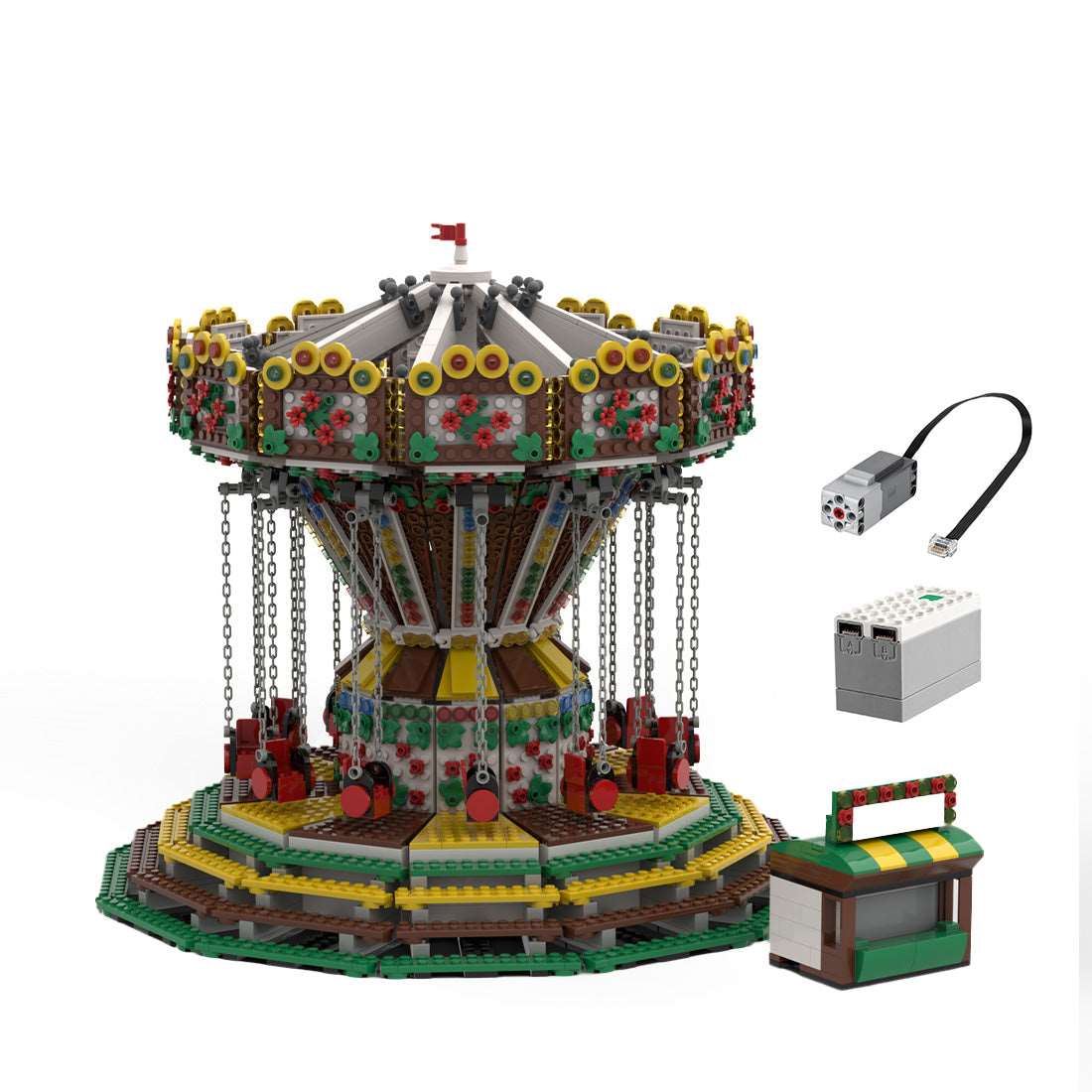 MOC Chained Carousel Klemmbausteine - LesDiy - Klemmbausteine