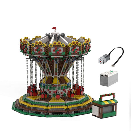 MOC Chained Carousel Klemmbausteine - LesDiy - Klemmbausteine