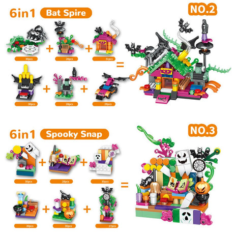 MOC Halloween 36 - in - 1 Countdown Calendar Surprise Box Klemmbausteine - LesDiy - Klemmbausteine