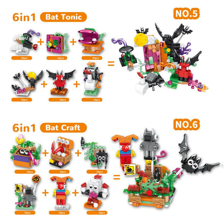 MOC Halloween 36 - in - 1 Countdown Calendar Surprise Box Klemmbausteine - LesDiy - Klemmbausteine