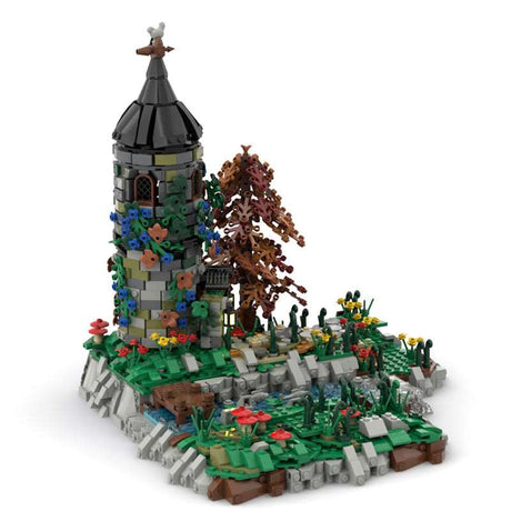 MOC Mittelalterlicher Grauer Turm - LesDiy - Klemmbausteine