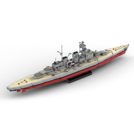 MOC Pommern Militärisches Seeschlachtschiff klemmbausteine - Scale 1:300 - LesDiy - Klemmbausteine
