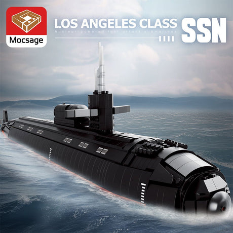 Mocsage 1/125 UCC Militärisches Atom - U - Boot der Los Angeles - Klasse Klemmbausteine - LesDiy - Klemmbausteine