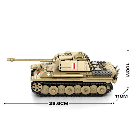 Mocsage 1/23 Scale Premium Medium Tank Klemmbausteine - LesDiy - Klemmbausteine