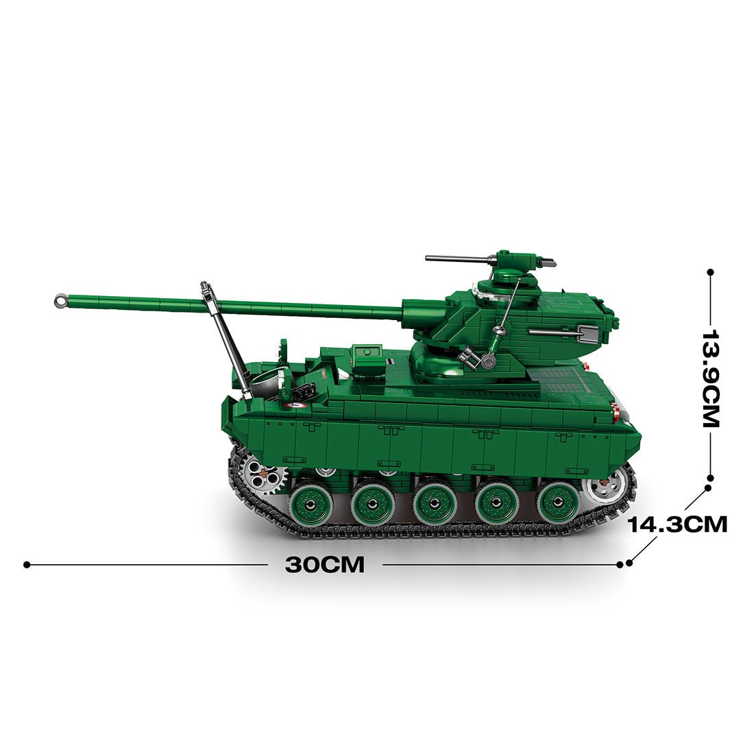 Mocsage 1/28 Scale Tank Klemmbausteine - LesDiy - Klemmbausteine