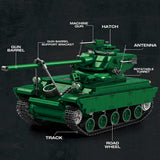 Mocsage 1/28 Scale Tank Klemmbausteine - LesDiy - Klemmbausteine