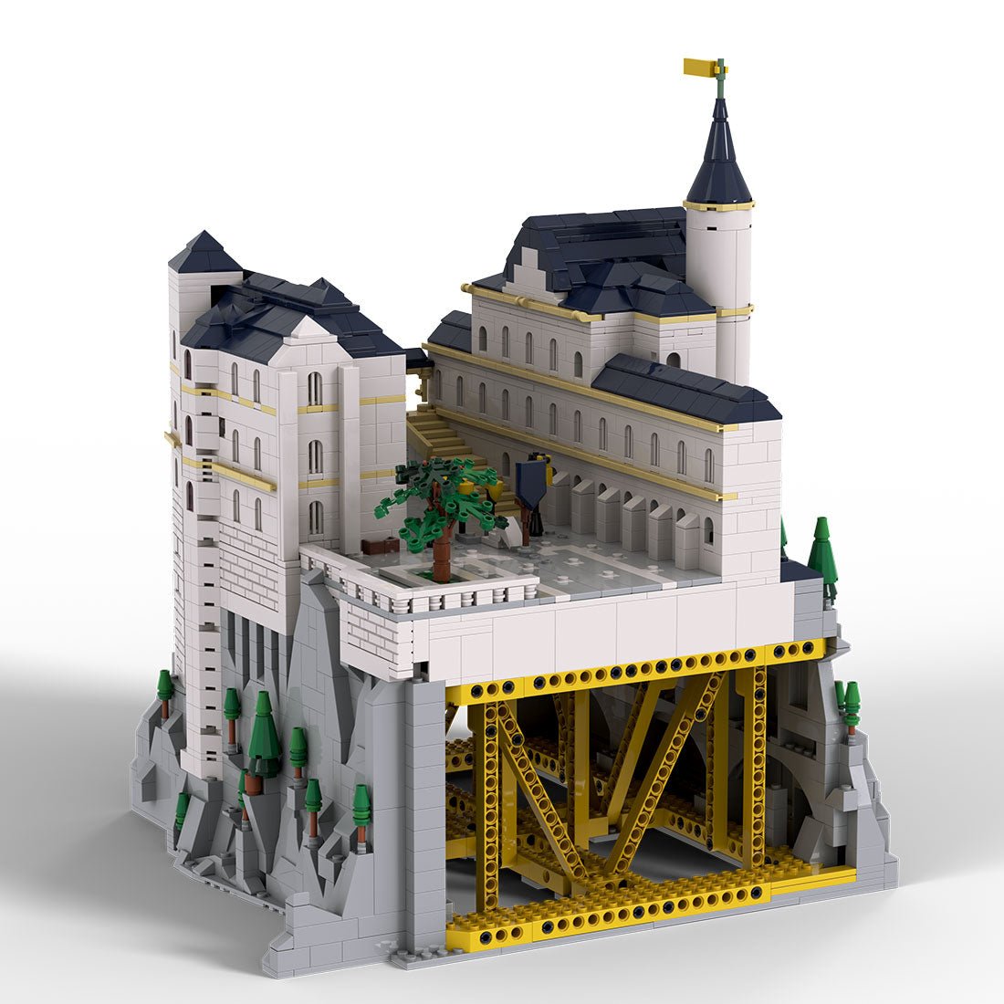 Mocsage Deutsches Schloss Neuschwanstein im Maßstab 1:350 Klemmbausteine - LesDiy - Klemmbausteine