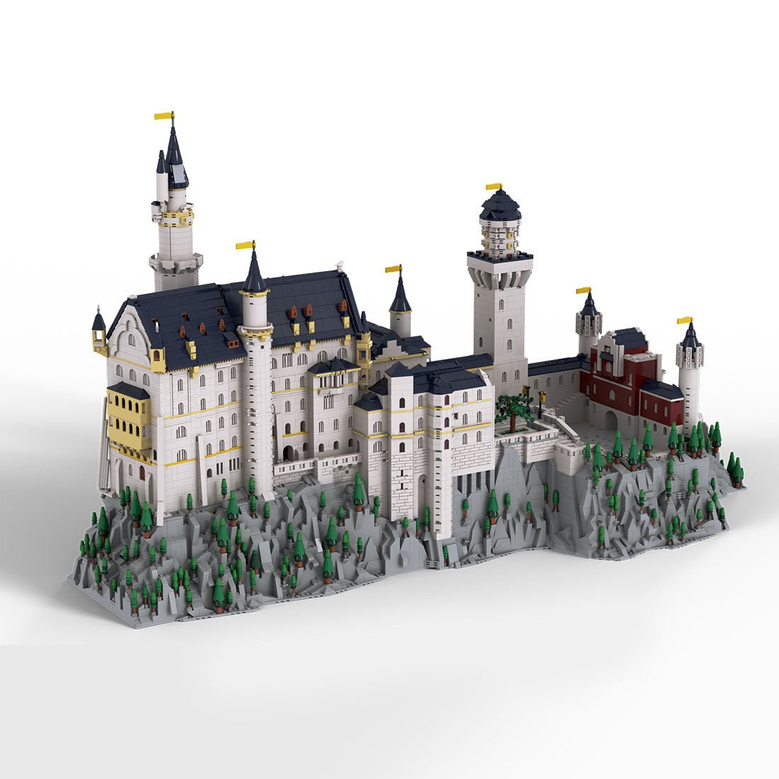 Mocsage Deutsches Schloss Neuschwanstein im Maßstab 1:350 Klemmbausteine - LesDiy - Klemmbausteine