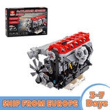 Mocsage Inline 6 - Cylinder SOHC Turbocharged Engine Klemmbausteine （Übersee - Lagerlieferung） - LesDiy - Klemmbausteine