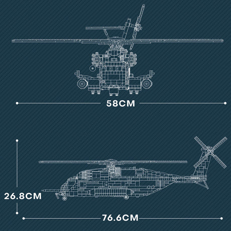 Mocsage MOC - 127265 CH - 53E Super Stallion 1/35 Klemmbausteine - LesDiy - Klemmbausteine