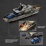 Mocsage MOC - 185307 1/30 Scale Luxury Super - yacht Klemmbausteine - LesDiy - Klemmbausteine