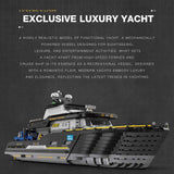 Mocsage MOC - 185307 1/30 Scale Luxury Super - yacht Klemmbausteine - LesDiy - Klemmbausteine