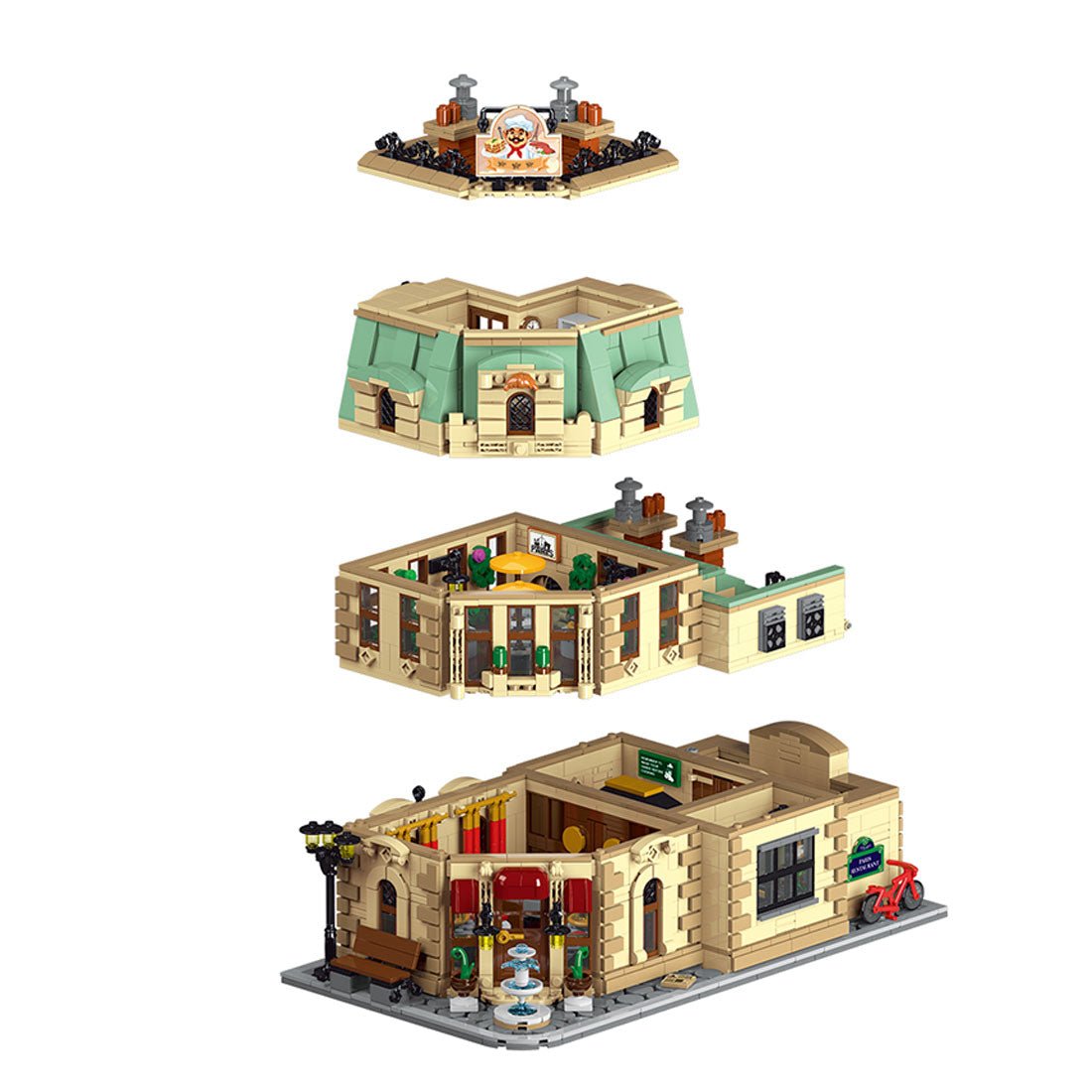 MOC - 160521 Ratatouille - Gusteau's restaurant Klemmbausteine - LesDiy - Klemmbausteine
