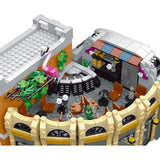 Mocsage Street Scene MOC European Department Corner Store with Light Klemmbausteine - LesDiy - Klemmbausteine