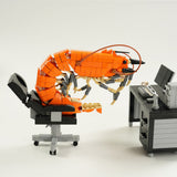 Office Working Shrimp Klemmbausteine - LesDiy - Klemmbausteine