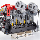 RB DOHC Parallel Twin - Turbo Four - Valve Inline Six - Cylinder MOC Engine Model Klemmbausteine - LesDiy - Klemmbausteine