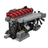 RB30 - V4 - 3.0L Reihensechszylinder - Viertakt - Benzinmotor Klemmbausteine - LesDiy - Klemmbausteine