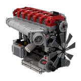 RB30 - V4 - 3.0L Reihensechszylinder - Viertakt - Benzinmotor Klemmbausteine - LesDiy - Klemmbausteine