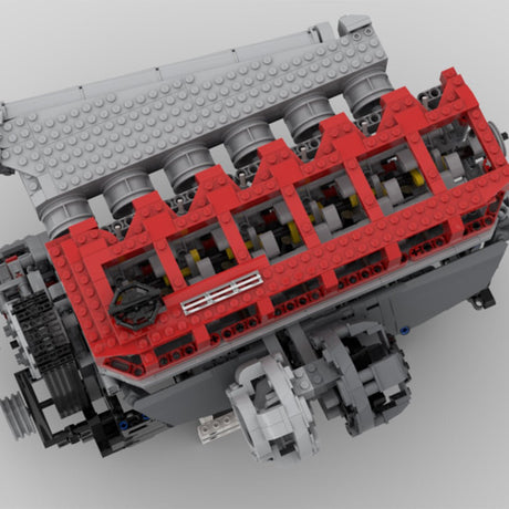 RB30 - V4 - 3.0L Reihensechszylinder - Viertakt - Benzinmotor Klemmbausteine - LesDiy - Klemmbausteine