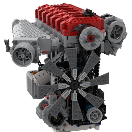 RB30 - V4 - 3.0L Reihensechszylinder - Viertakt - Benzinmotor Klemmbausteine - LesDiy - Klemmbausteine