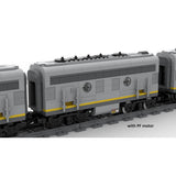 Santa Fe Super Chief Blue Locomotive Train Klemmbausteine - LesDiy - Klemmbausteine