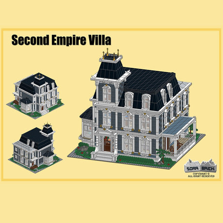 Second Empire Villa Klemmbausteine-LesDiy-Klemmbausteine