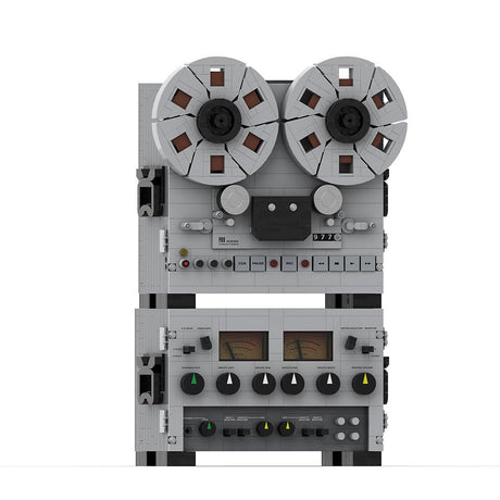 Semi - Professional Open - Reel Tape Recorder Klemmbausteine（Dynamic Version） - LesDiy - Klemmbausteine