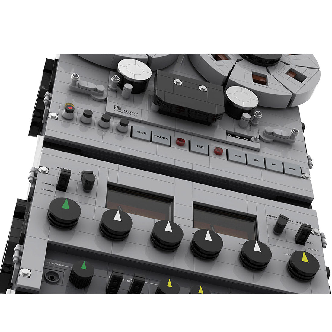 Semi - Professional Open - Reel Tape Recorder Klemmbausteine（Dynamic Version） - LesDiy - Klemmbausteine