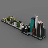 Street Scene MOC Los Angeles City Skyline Klemmbausteine - LesDiy - Klemmbausteine