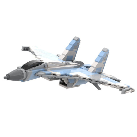 SU - 35 - Kampfflugzeug im Maßstab 1:72 Klemmbausteine - LesDiy - Klemmbausteine