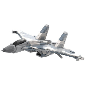 SU - 35 - Kampfflugzeug Klemmbausteine - LesDiy - Klemmbausteine