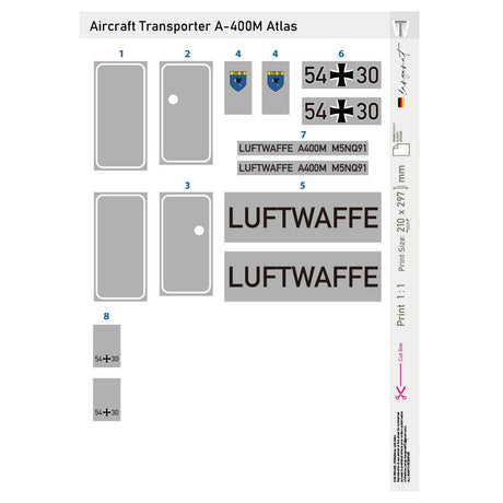 Transportflugzeug A400M Atlas Klemmbausteine (Statische Version) - LesDiy - Klemmbausteine