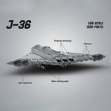 Triple Engine J - 36 Fighter Aircraft Klemmbausteine - LesDiy - Klemmbausteine