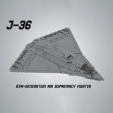 Triple Engine J - 36 Fighter Aircraft Klemmbausteine - LesDiy - Klemmbausteine