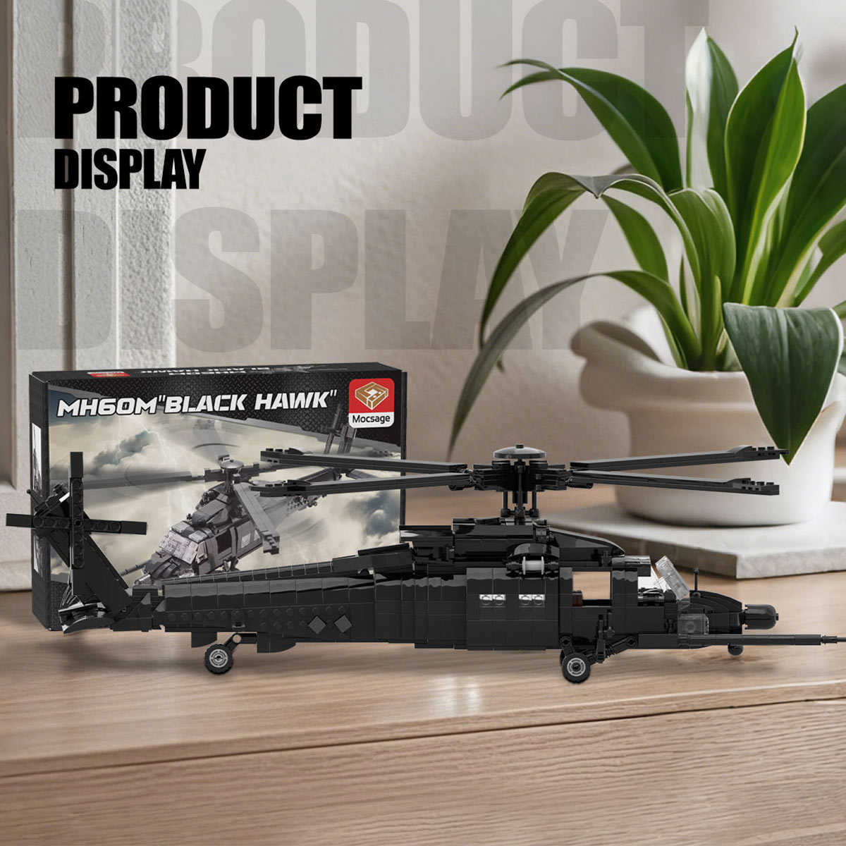 UH60M Black Hawk Military Copter Klemmbausteine - LesDiy - Klemmbausteine