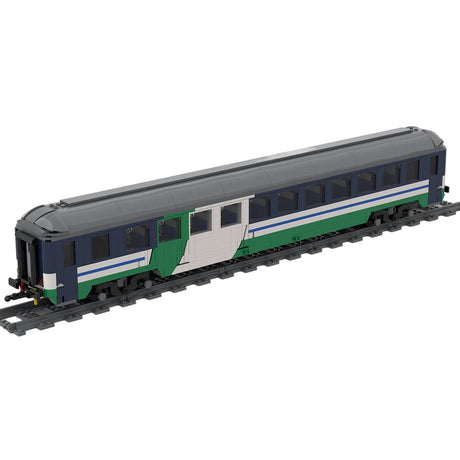 UIC - X type railway sleeper carriage XMPR Klemmbausteine - LesDiy - Klemmbausteine